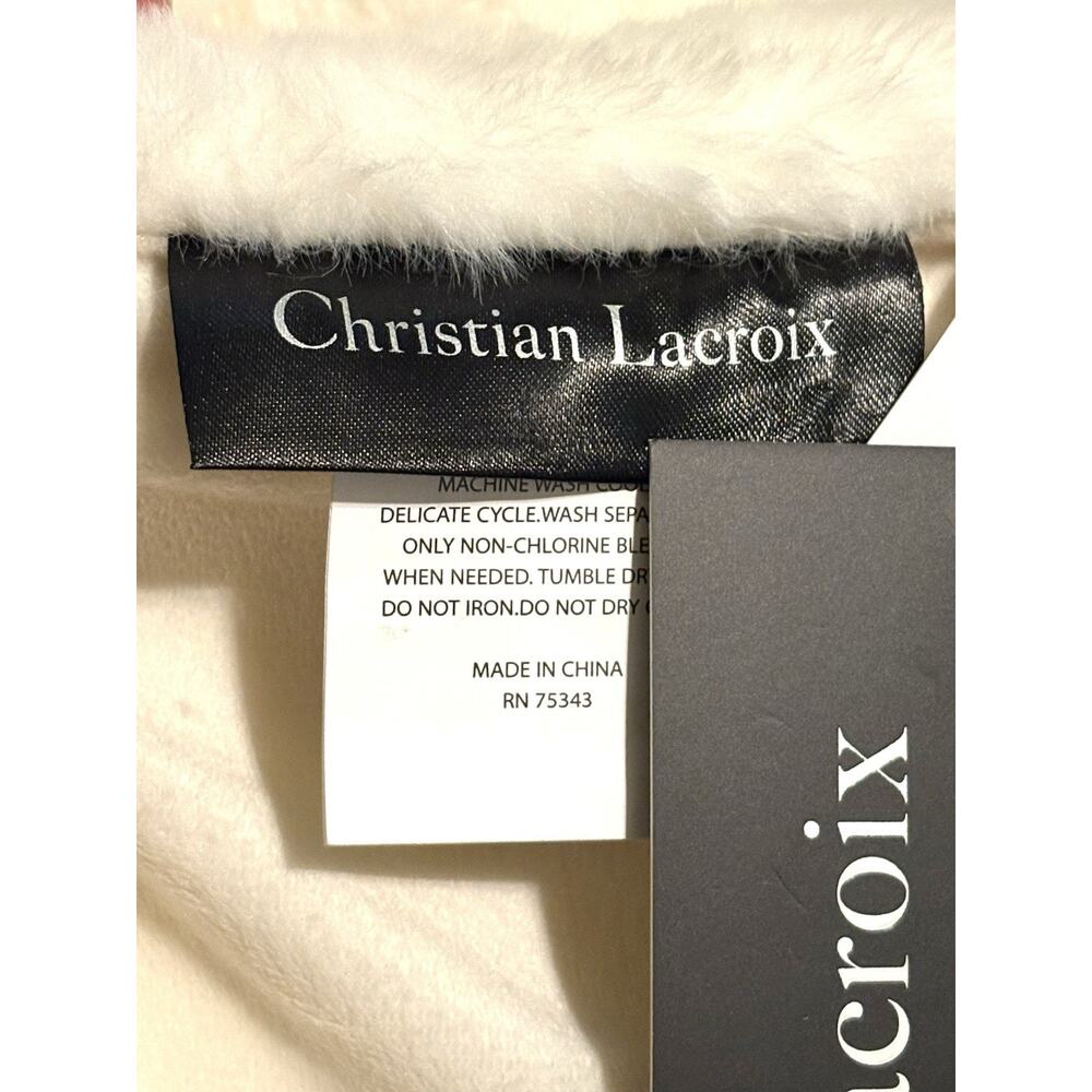 Christian Lacroix Faux Fur Tiger Throw Blanket Tiger Print NWT - Picture 6 of 16